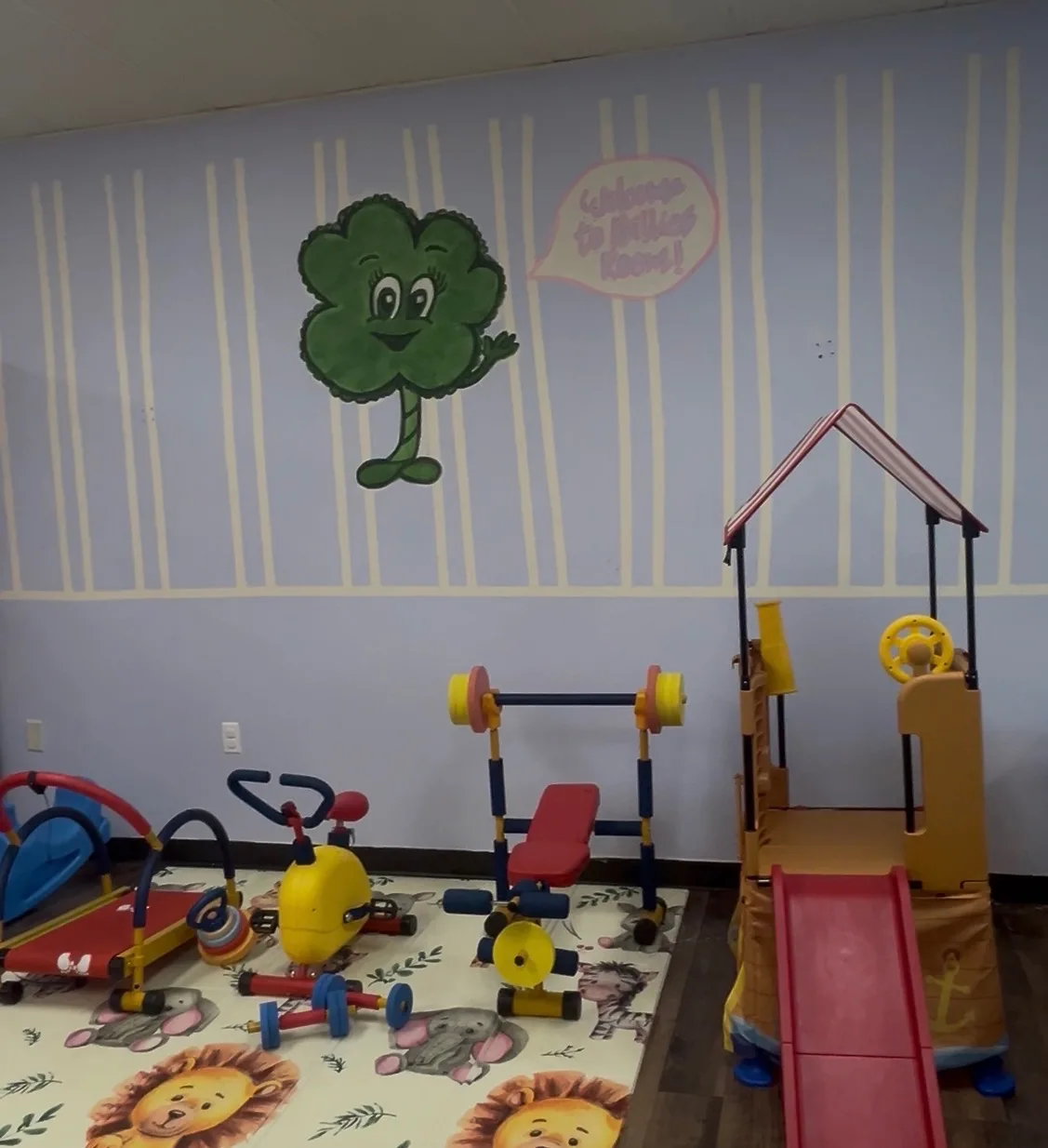 Ride-on play zone at Fresh Play Cafe